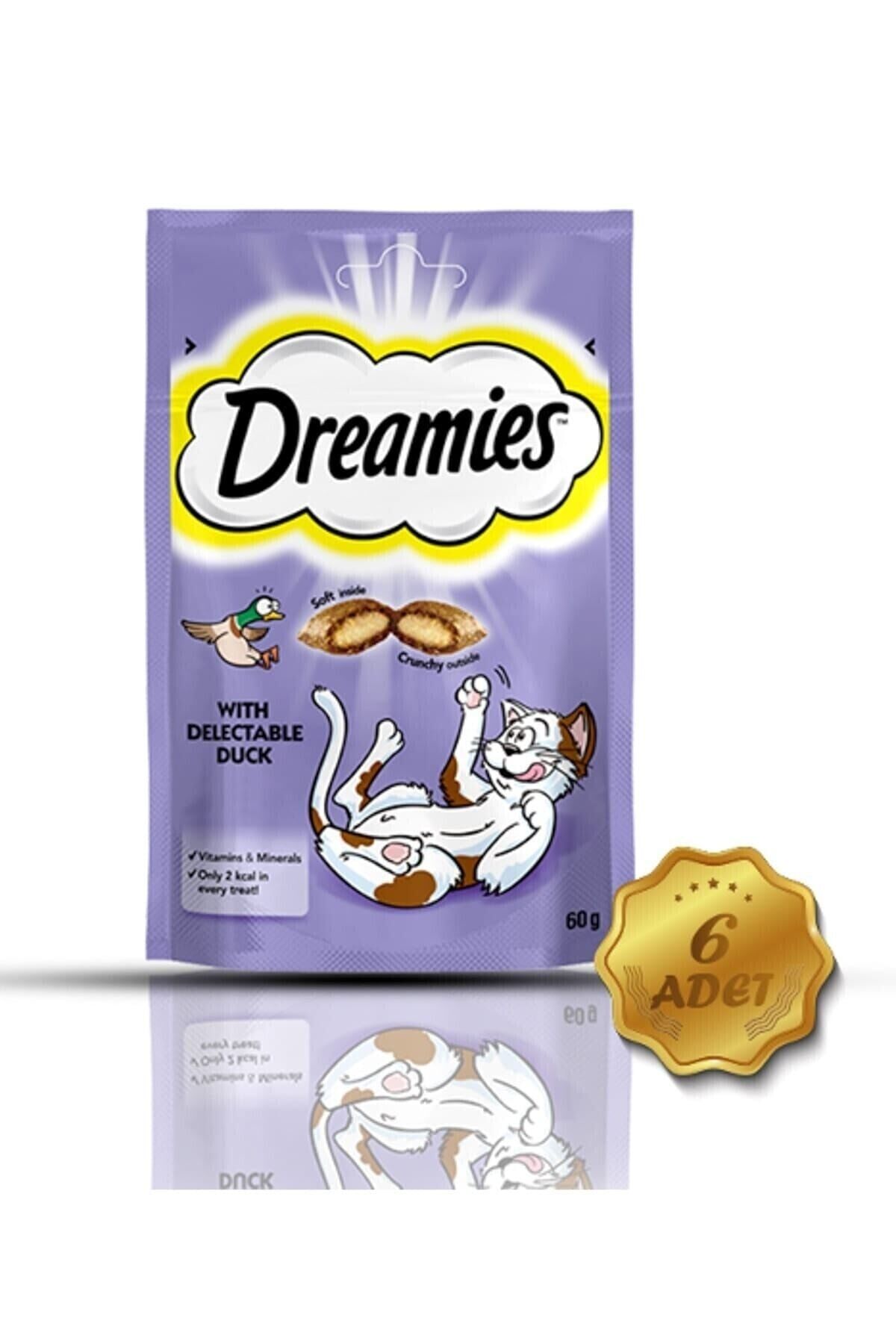 Dreamies Ördekli Kedi Ödül Bisküvisi 60 gr x 6 Adet
