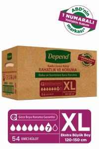 EMİCİ KÜLOT BEZ EXTRA BÜYÜK BOY KADIN 9 LU 6 PAKET
