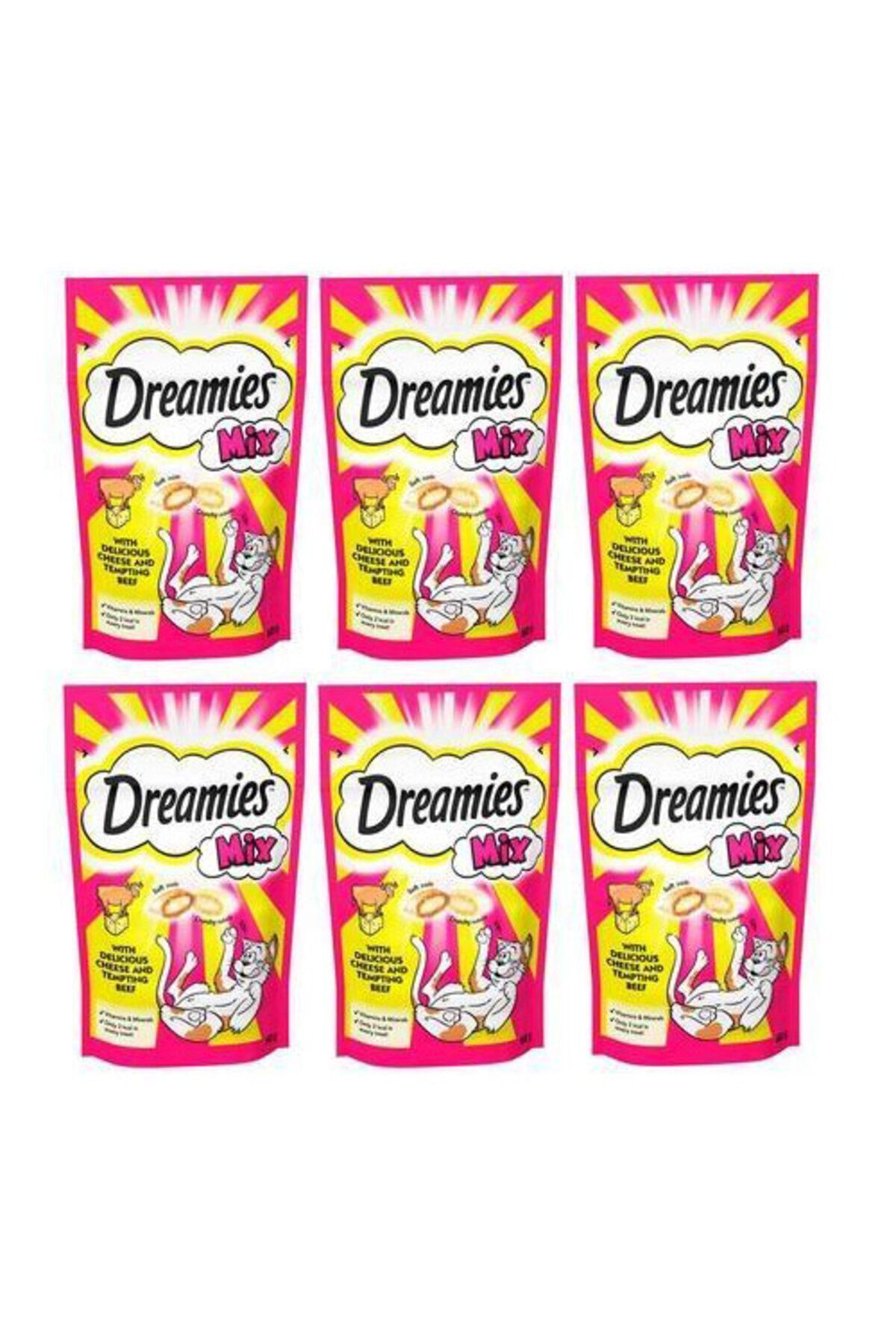 Dreamies Mix Sığır Etli Ve Peynirli Kedi Ödülü 60 gr x 6 Adet