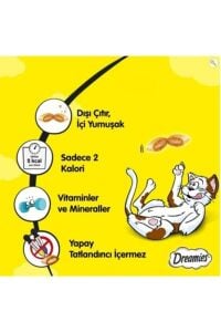 Dreamies Mix Peynirli Sığır Etli Kedi Ödül Maması 60 gr x 24 Adet