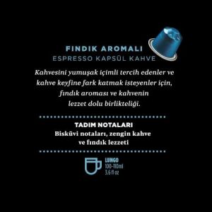 Kahve Dünyası Pleasure Fındık Aromalı Espresso Kapsül Kahve 50 Kapsül