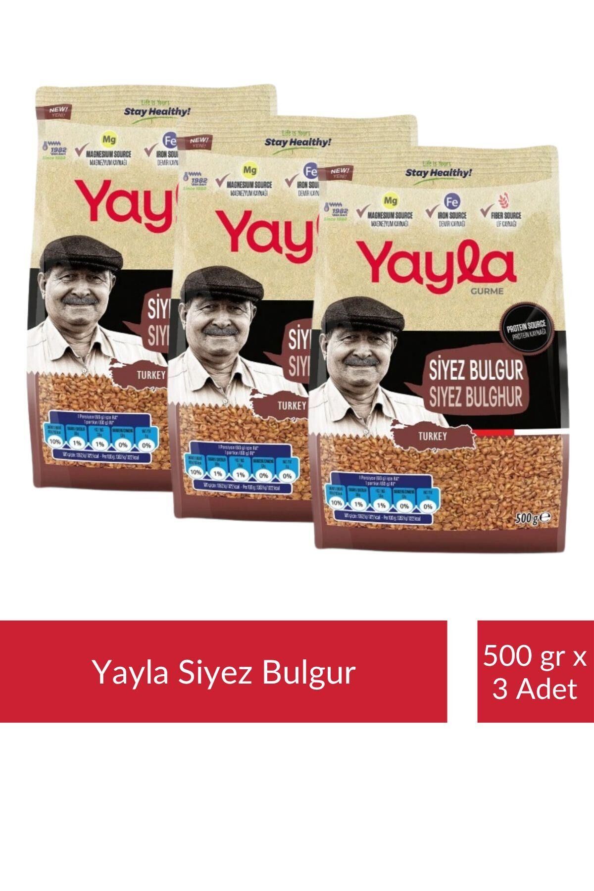 Yayla Gurme Siyez Bulgur 500 gr x 3 Adet