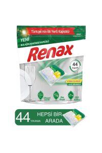 Renax Bulaşık Makinesi Kapsülü Hepsi Bir Arada 44 Lü X 2 Adet