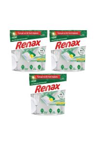 Renax Bulaşık Makinesi Kapsülü Hepsi Bir Arada 44 Lü X 3 Adet
