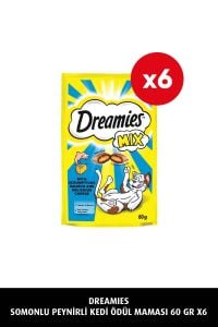 Dreamies Mix Somonlu Peynirli Kedi Maması 60 gr x 6 Adet