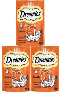 Dreamies Tavuklu Kedi Ödül Maması 60 gr x 3 Adet