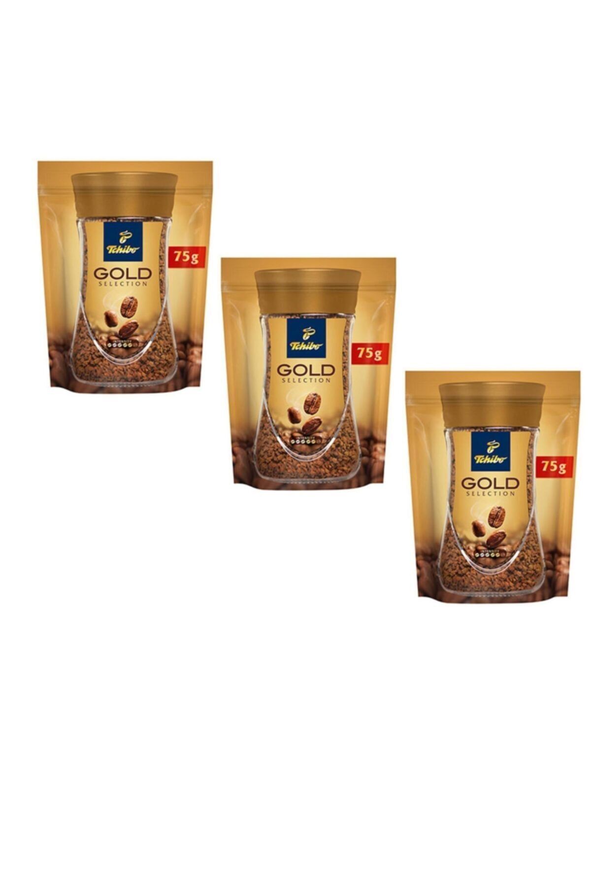 Tchibo Gold Selection Çözünebilir Kahve Ekonomik Paket 75 Gr x 3 Adet