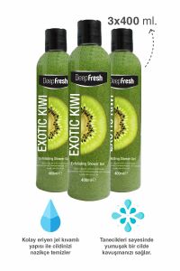 Deep Fresh Arındırıcı Duş Jeli Kivi 400 ml x 3 Adet