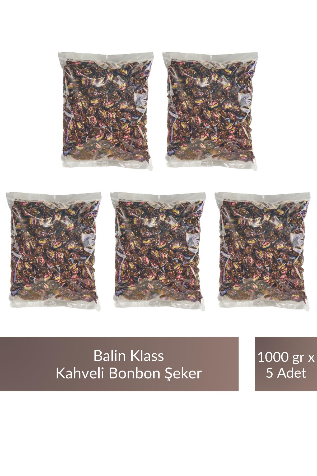 Balin Poşet Klass Kahveli Bonbon Şeker 1000 gr x 5 Adet