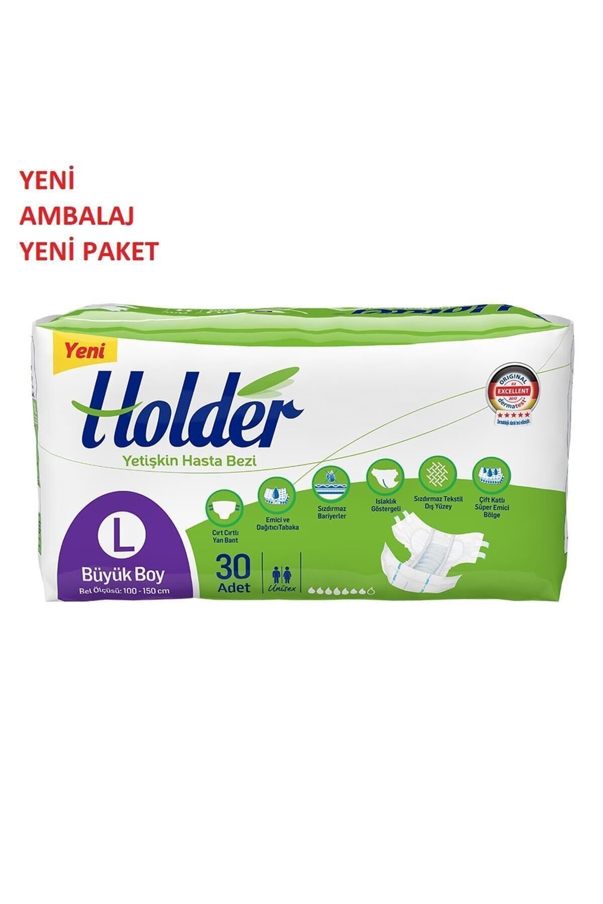 Holder Yetişkin Belbantlı Hasta Bezi Large 30 Adet