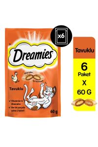 Dreamies Tavuklu Kedi Ödül Maması 60 gr x 6 Adet