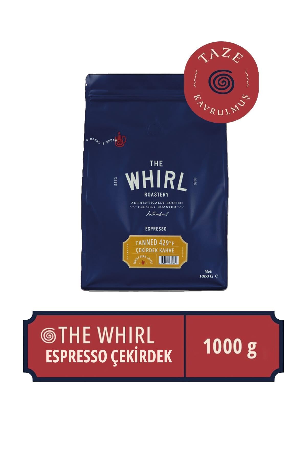 The Whirl ESPRESSO TANNED 1 kg Çekirdek Kahve 429°F