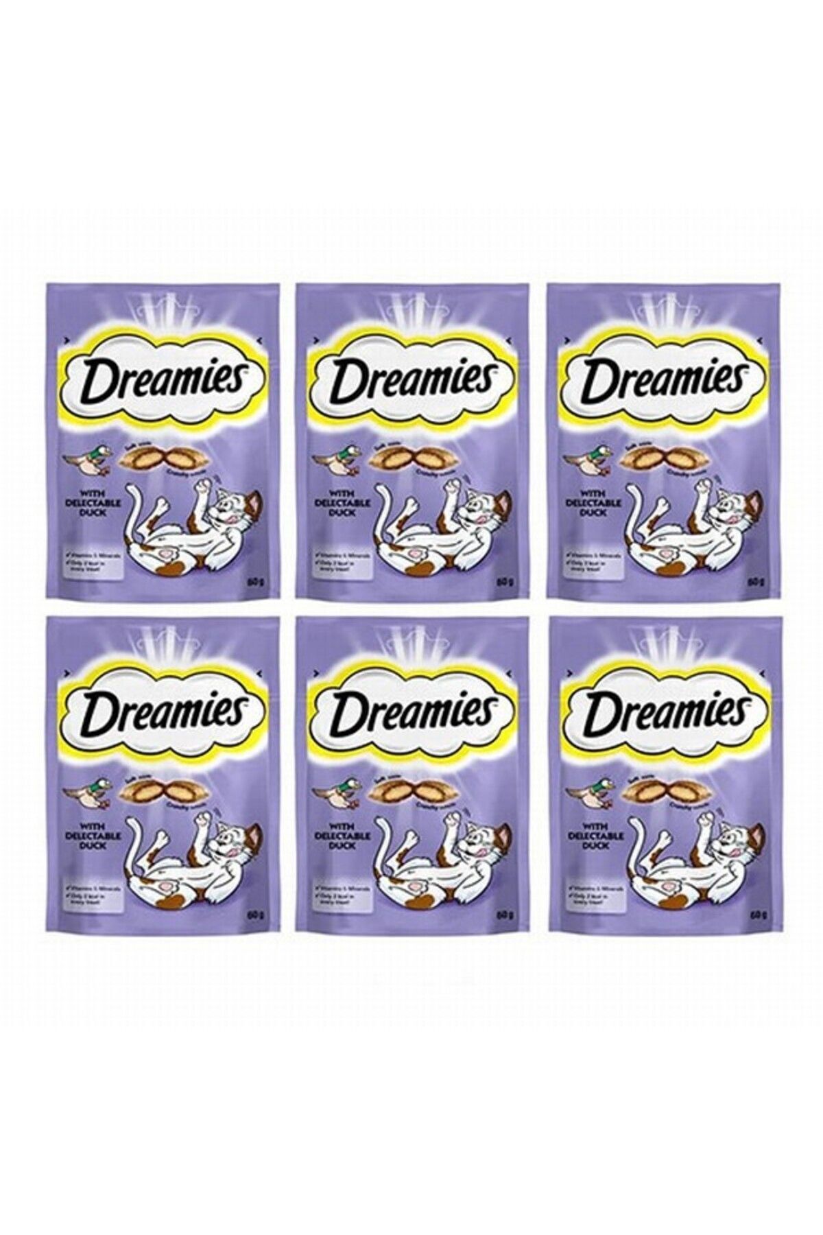Dreamies Ördekli Kedi Ödül Maması 60 gr x 6 Adet