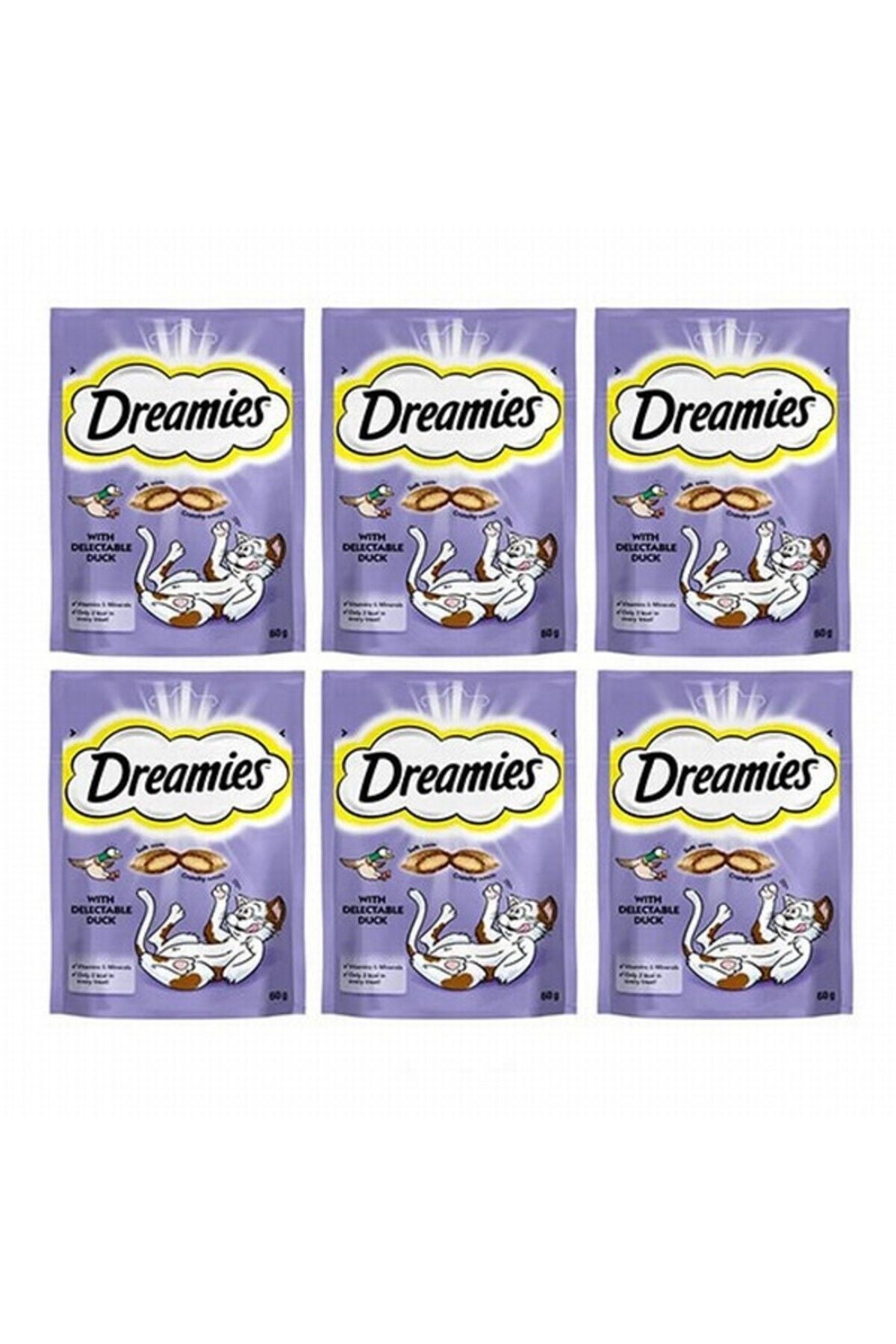 Dreamies Ördekli Kedi Ödül Maması 60 gr x 6 Adet