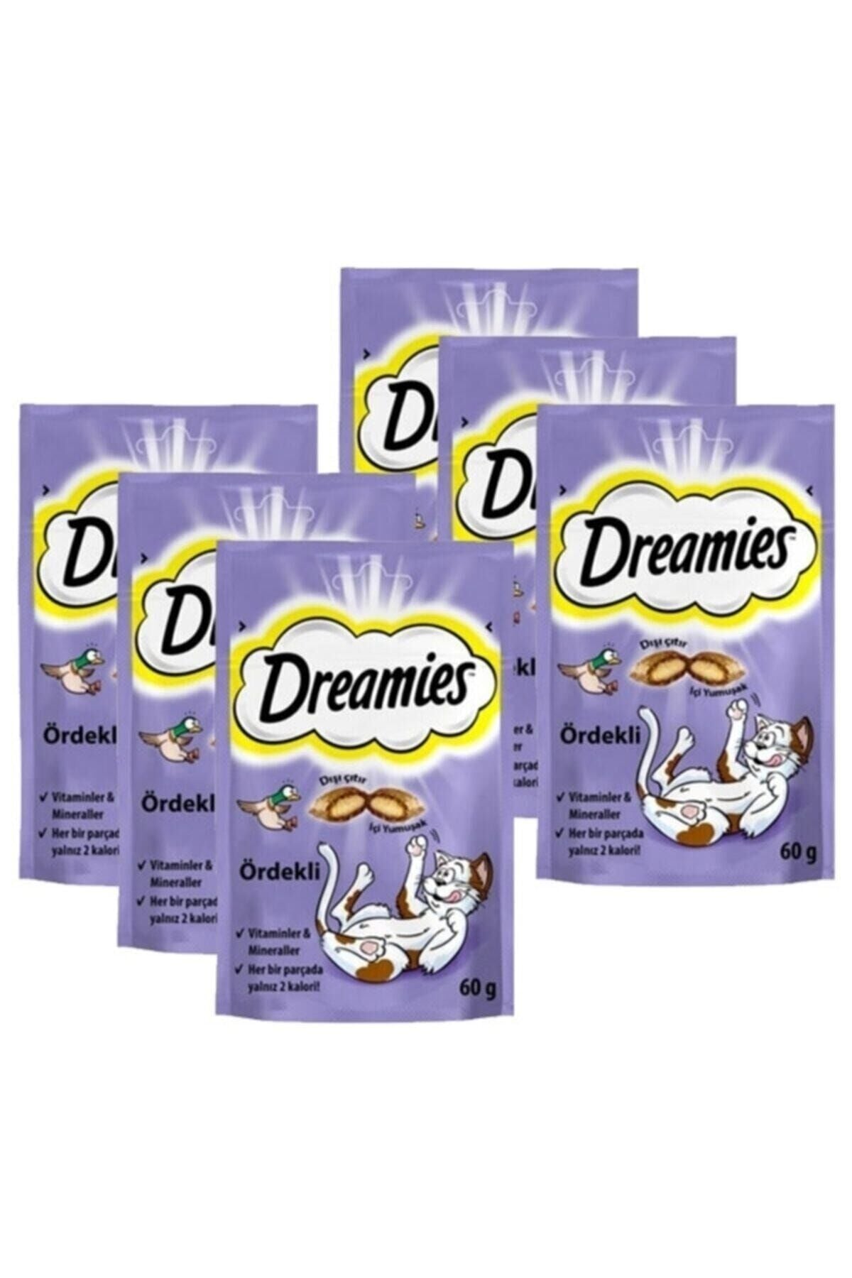 Dreamies Ördekli Kedi Ödül Maması 60 gr x 6 Adet