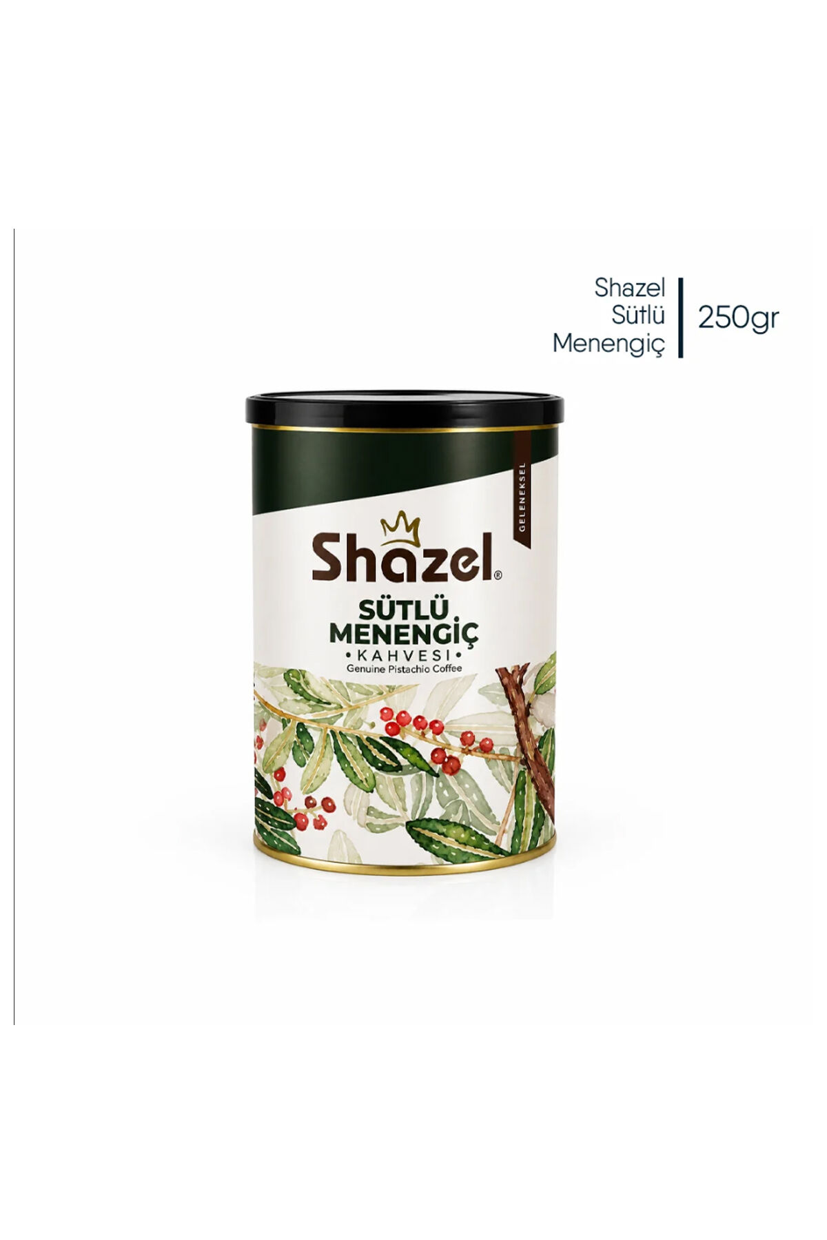 Shazel Sütlü Menengiç Kahvesi 250 gr Teneke