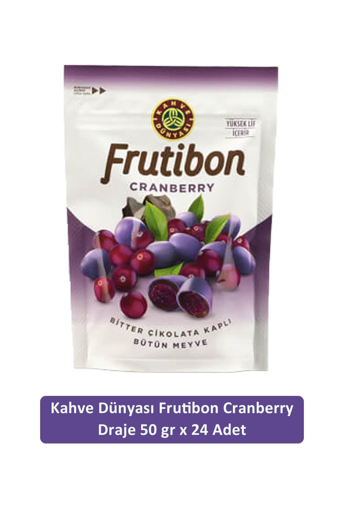 Kahve Dünyası Cranberry Frutibon 50 GR x 24 Adet