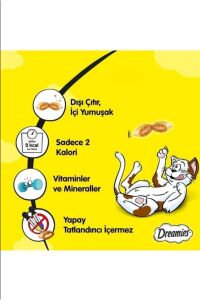 Dreamies Mix Somonlu ve Peynirli Kedi Ödül Maması 60 gr x 3 Adet