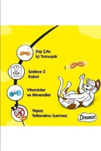 Dreamies Mix Somonlu ve Peynirli Kedi Ödül Maması 60 gr x 3 Adet