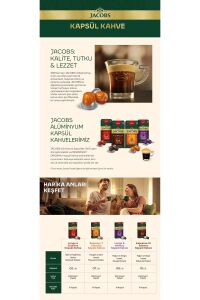 Jacobs Lungo 6 Classico Kapsül Kahve 10 x 5 Paket (50 Adet) Nespresso Uyumlu