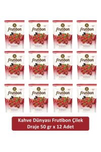 Kahve Dünyası Çilek Frutibon 50 GR x 12 Adet
