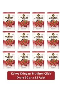 Kahve Dünyası Çilek Frutibon 50 GR x 12 Adet