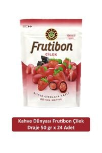 Kahve Dünyası Çilek Frutibon 50 GR x 24 Adet
