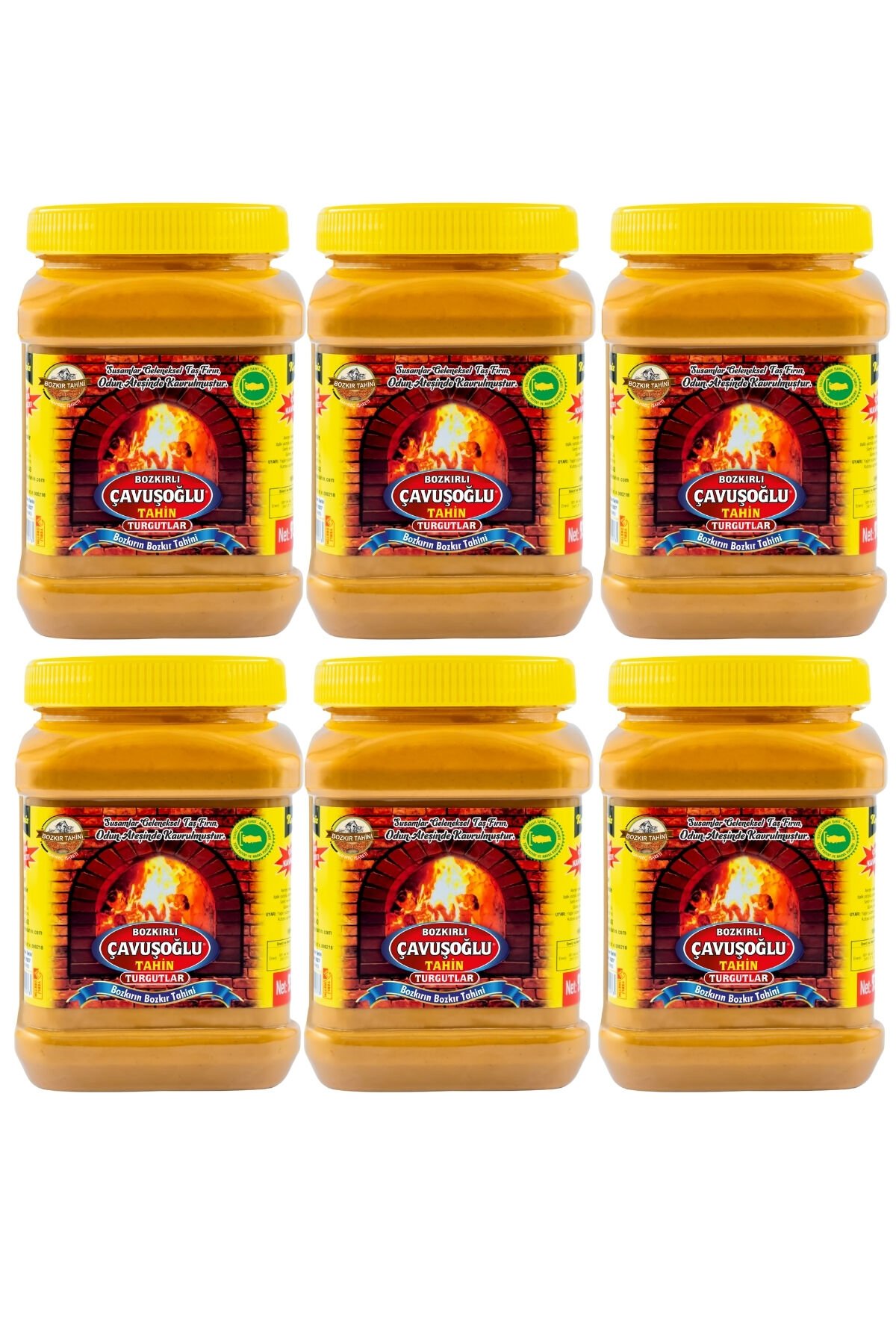 Odun Ateşinde Bozkır Tahini Kepeksiz 930g X 6'lı Paket