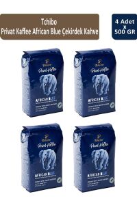 Tchibo Privat African Blue Çekirdek  Kahve 500 gr x 4 Adet