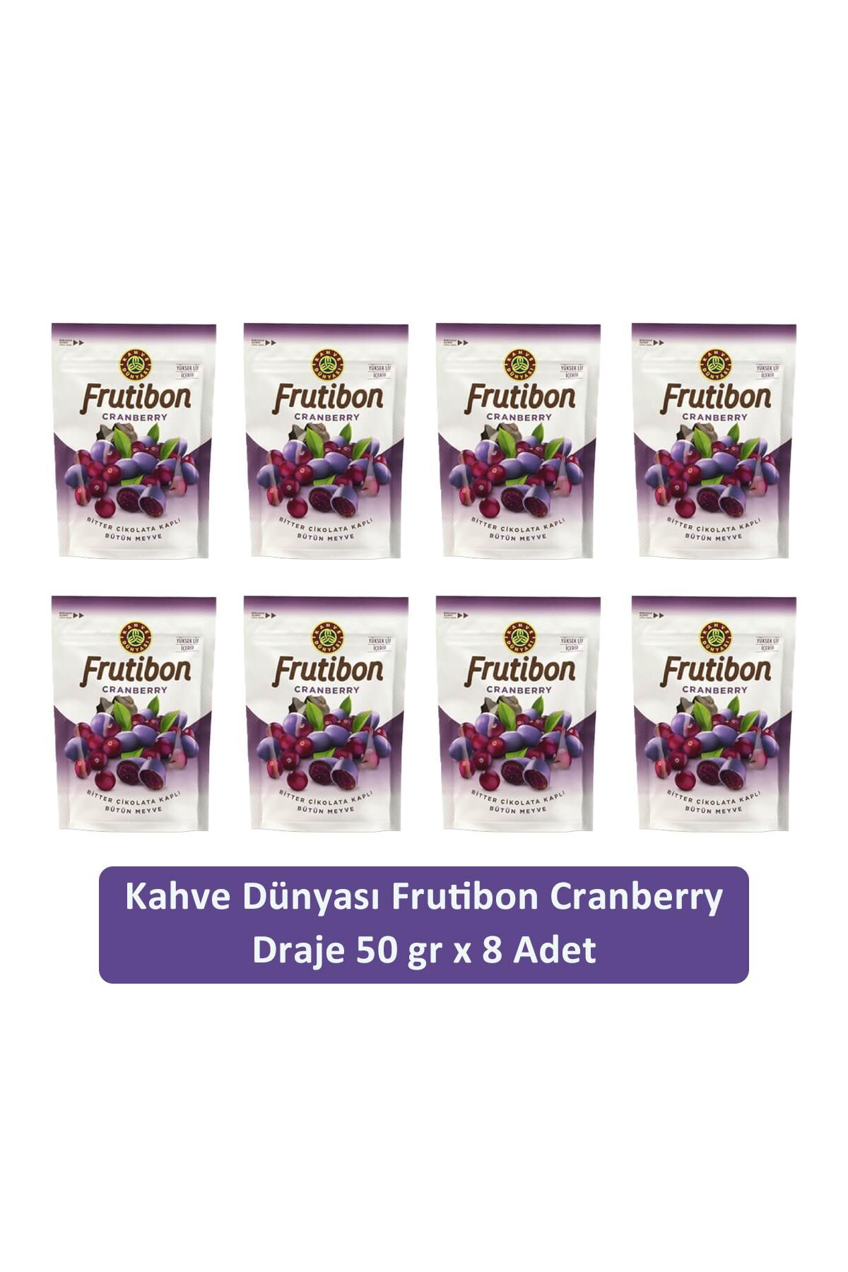 Kahve Dünyası Cranberry Frutibon 50 GR x 8 Adet