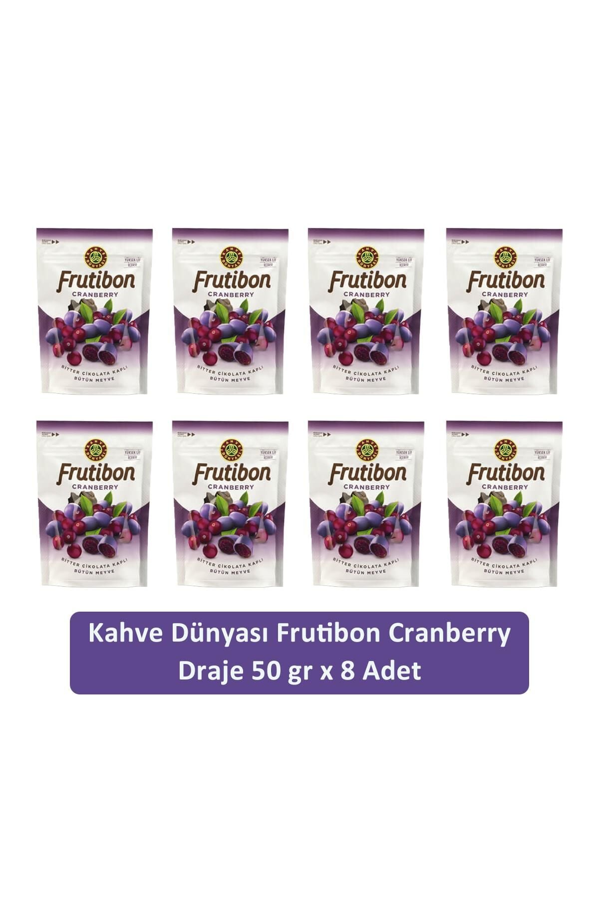 Kahve Dünyası Cranberry Frutibon 50 GR x 8 Adet