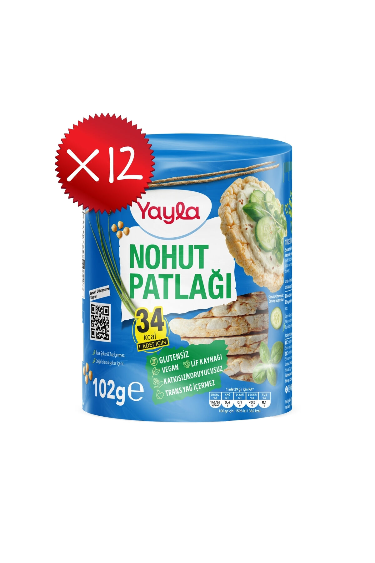 Yayla Nohut Patlağı 102 g x12