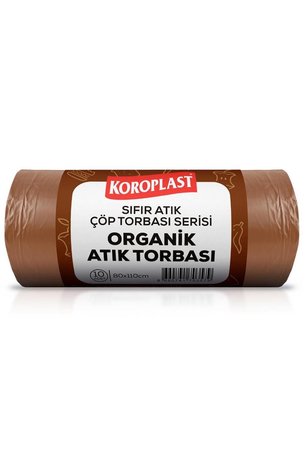 Organik Atık Torbası 80 x 110 cm Kahverengi - 10 Adet