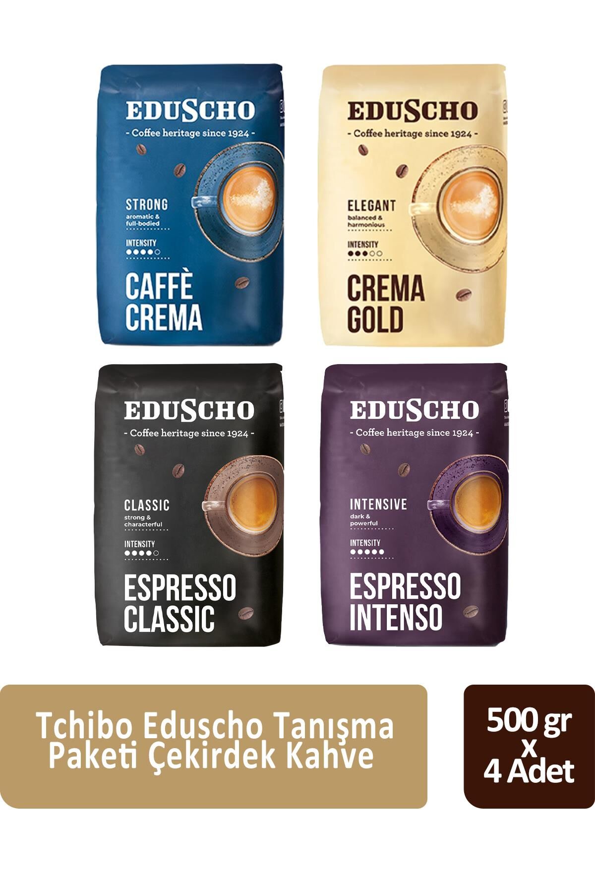 Tchibo Eduscho Çekirdek Kahve Tanışma Paketi 500 gr x 4 Adet