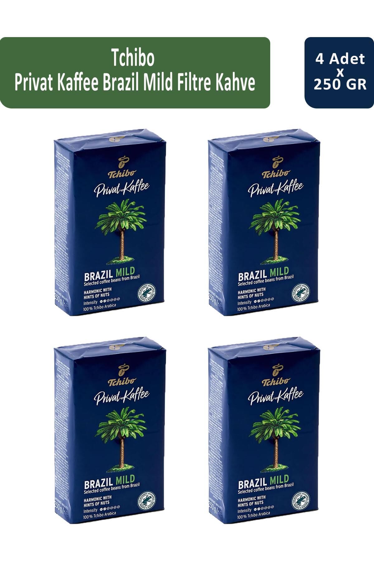 Tchibo Privat Brazil Mild Filtre Kahve 250 gr x 4 Adet