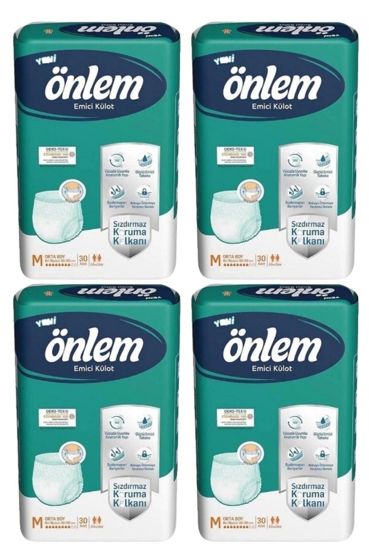 Önlem Yetişkin Emici Külot Bezi Orta Boy ( Medium ) 30 Adet x 4 Paket