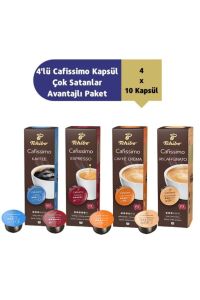 Tchibo 4'lü Cafissimo Kapsül   4x10 Kapsül Paketi