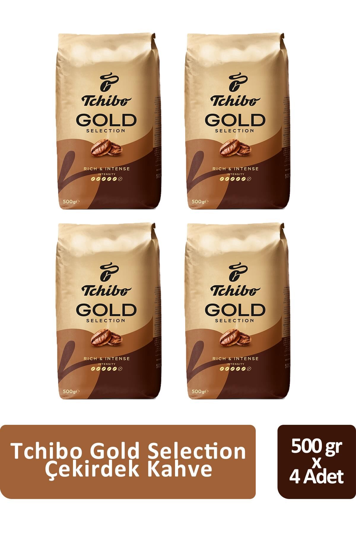 Tchibo Gold Selection Çekirdek Kahve 500 gr x 4 Adet