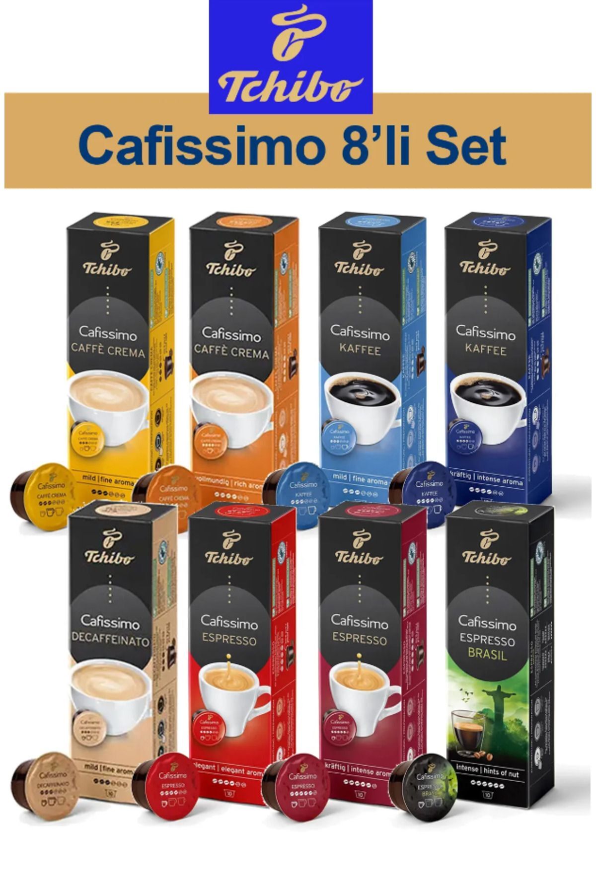 Tchibo 8'li Kahve Seti 8'li Stilla