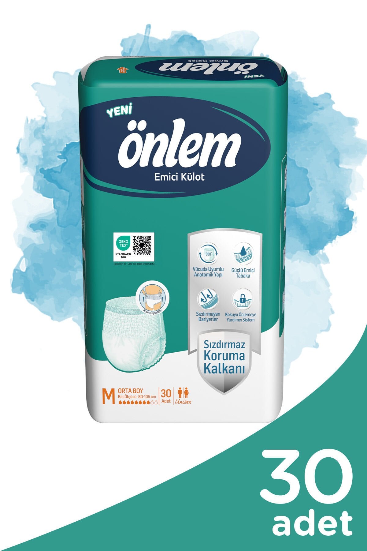 Emici Külot Hasta Bezi Medium Orta  30 Adet