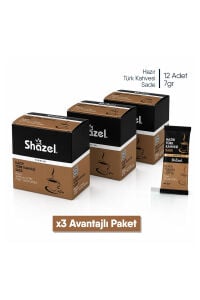 Shazel Hazır Türk Kahvesi Sade x 3 Adet