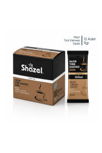 Shazel Hazır Türk Kahvesi Sade x 12 Adet