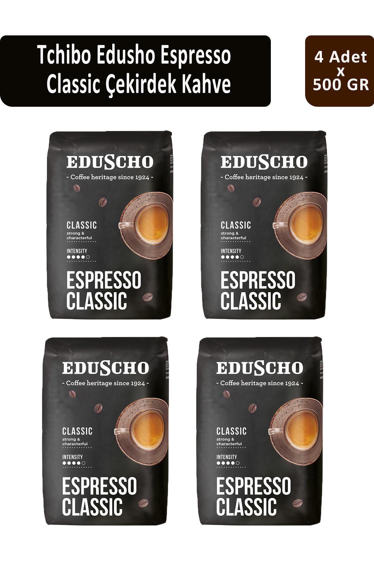 Tchibo Eduscho Caffe Espresso Classic 500 gr x 4 Adet