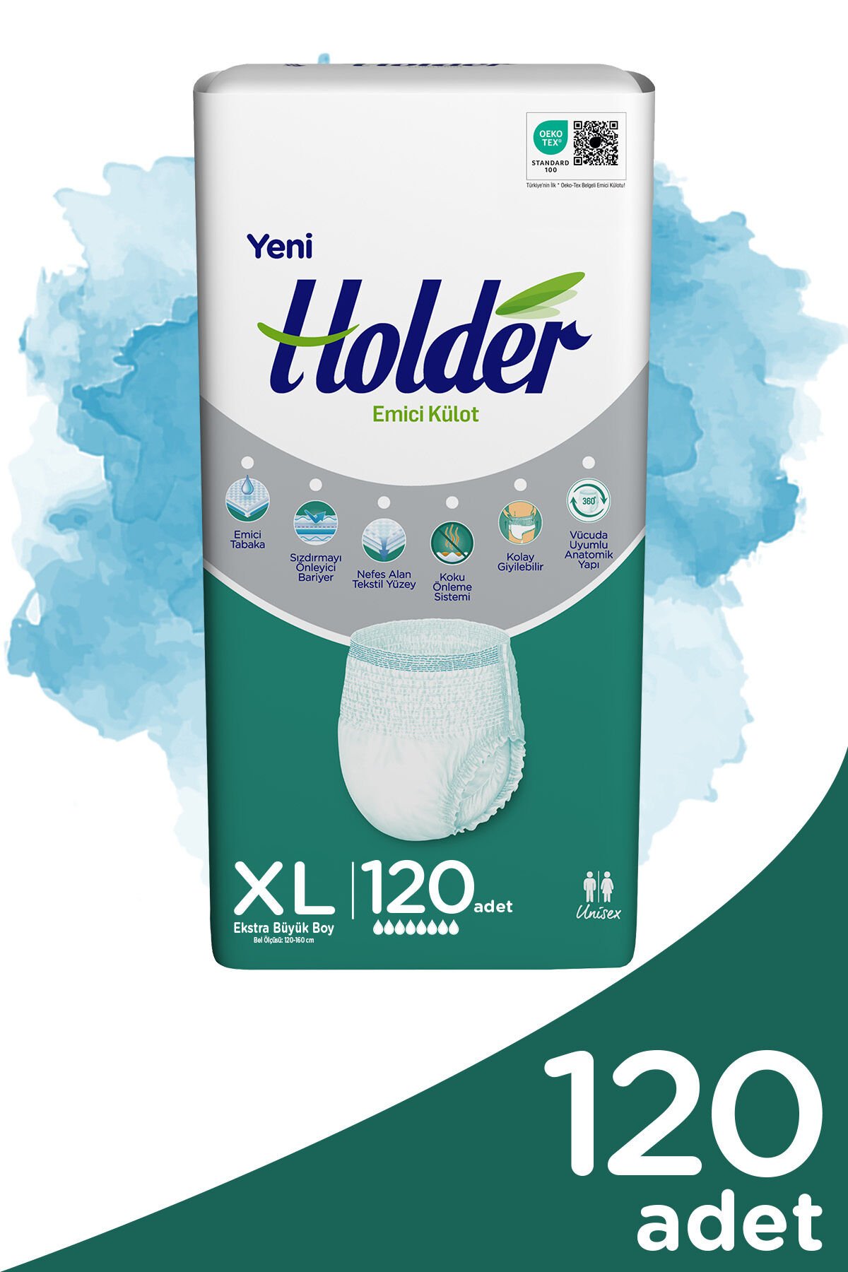 Holder Emici Külot Yetişkin Hasta Bezi X Large 30 x 4 Adet