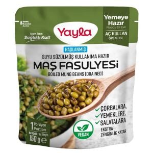 Yayla Suyu Süzülmüş Haşlanmış Maş Fasulyesi 150 gr