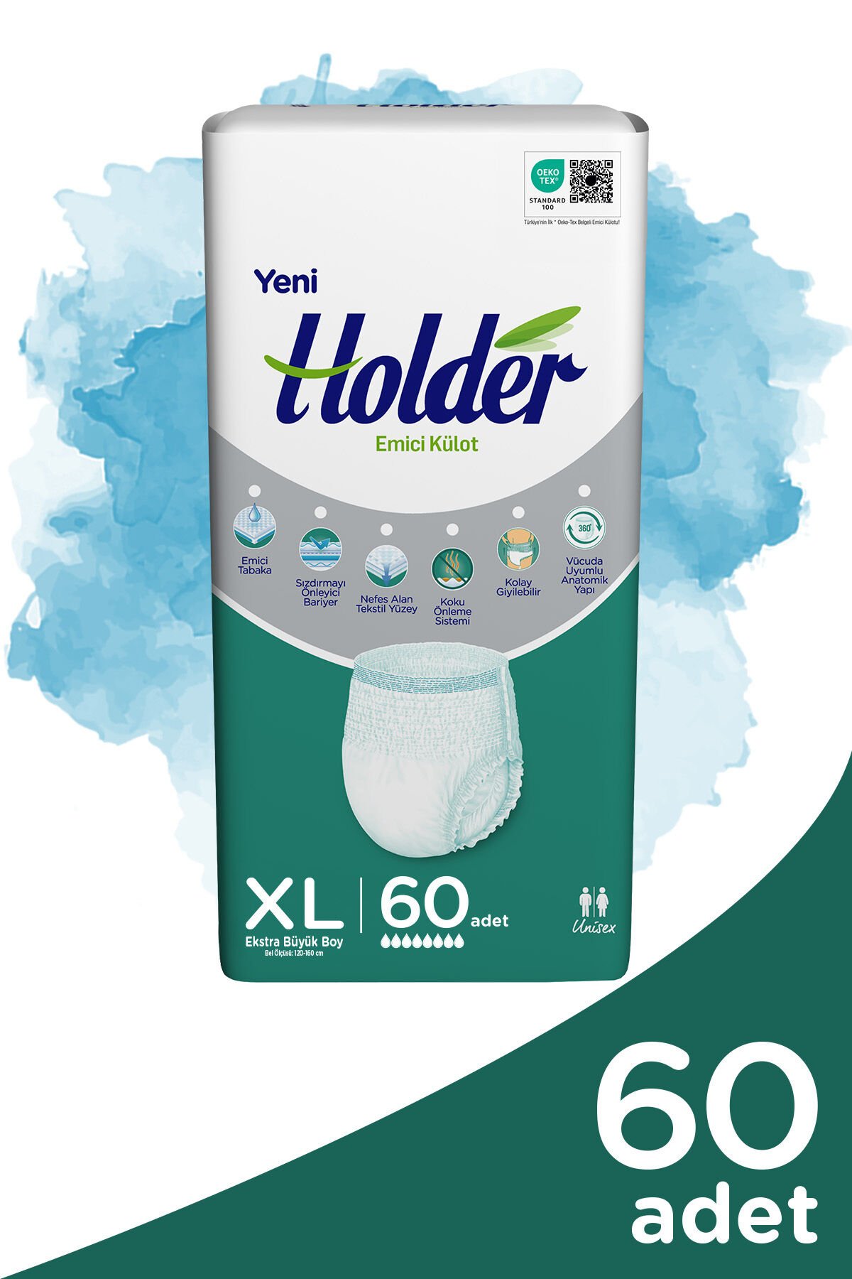 Holder Emici Külot Yetişkin Hasta Bezi X Large 30 x 2 Adet