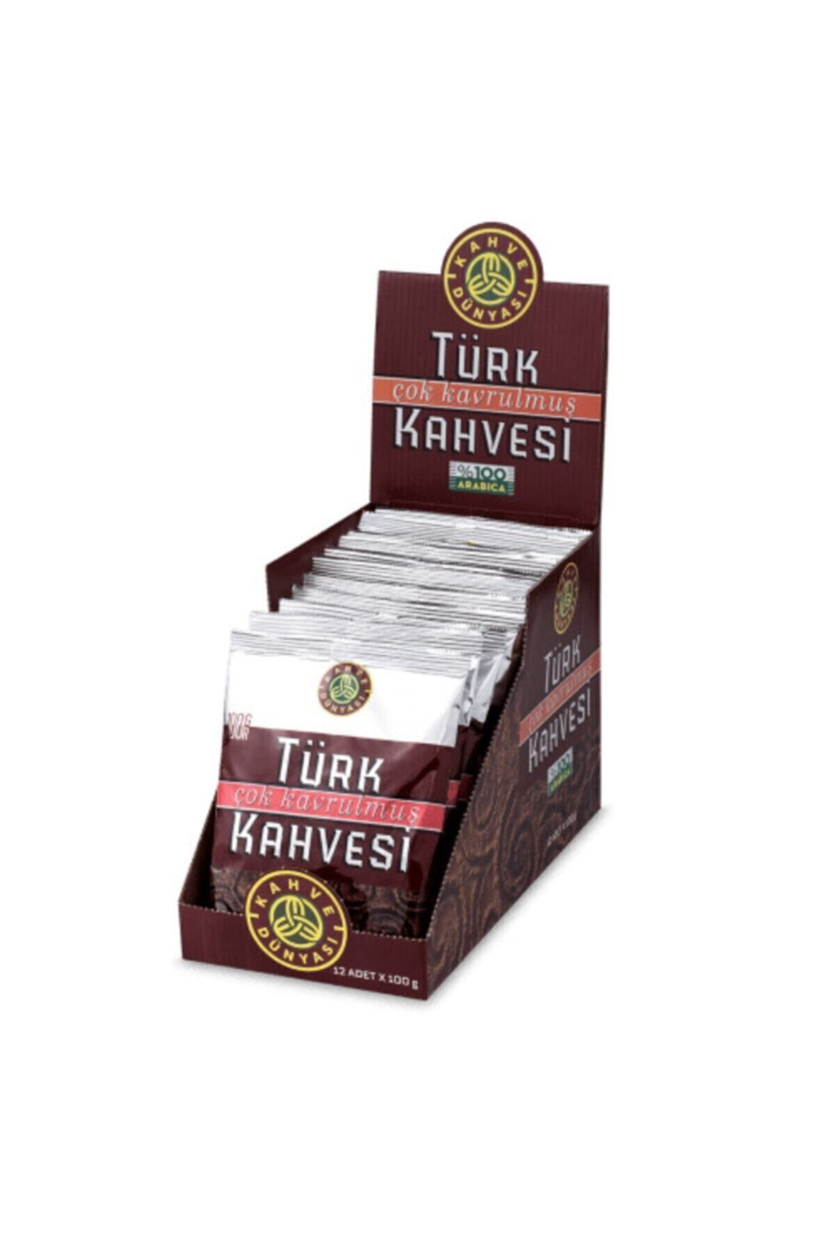 Kahve Dünyası Çok Kavrulmuş Türk Kahvesi 100 gr x 12 Adet