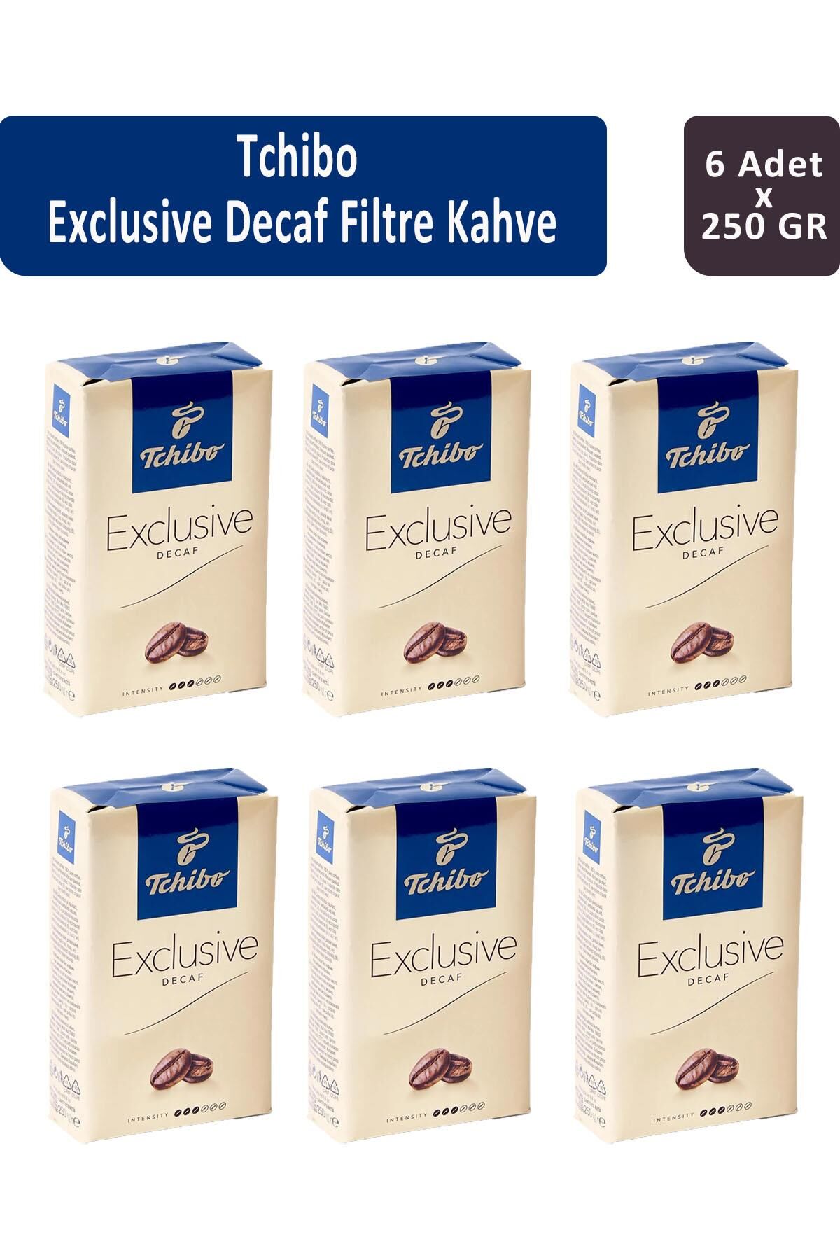 Tchibo Exclusive Decaf Filtre Kahve 250 gr x 6 Adet