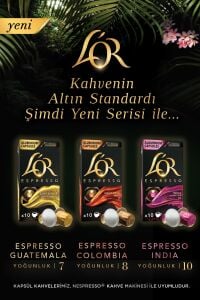 L'OR Espresso Origin Guatemala Kapsül Kahve 10 x 10 Paket ( 100 Adet )