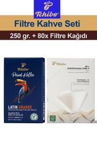Tchibo Privat Kaffee Latin Grande Öğütülmüş Filtre Kahve 250 gr. + 80 Filtre